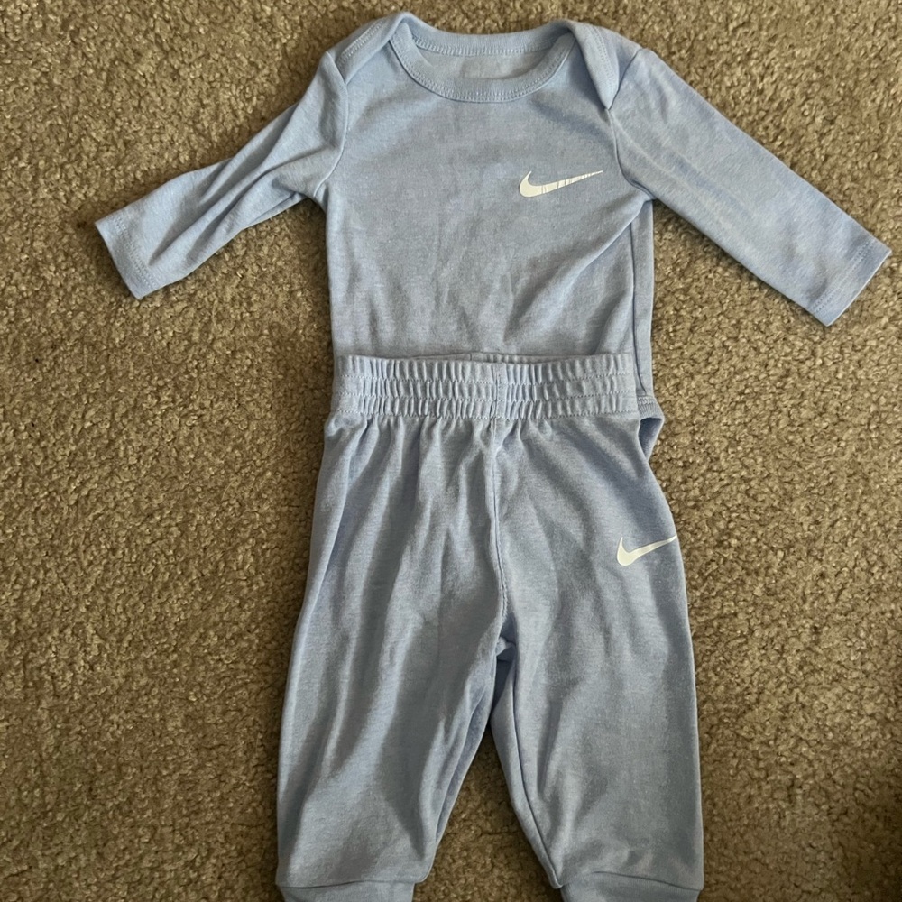 Nike Baby Blue Long Sleeve Set - 3 month